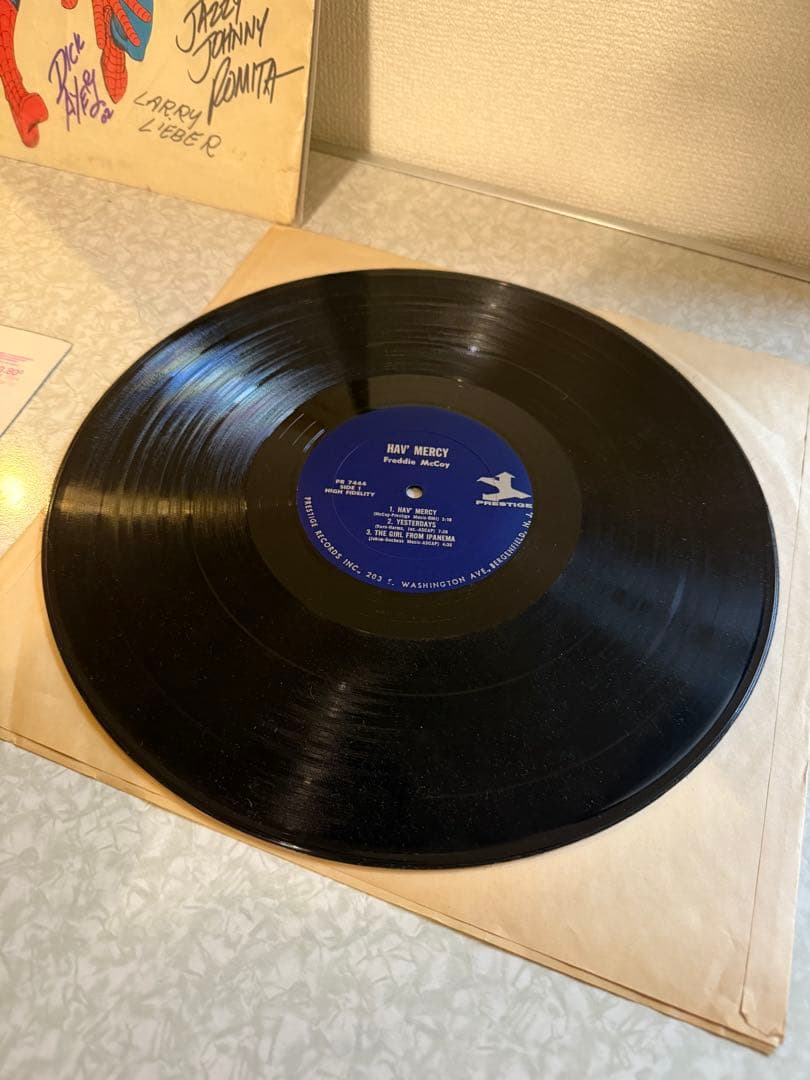 空*様 超希少！1966年代物スパイダーマンLP 6名直筆サイン COA付