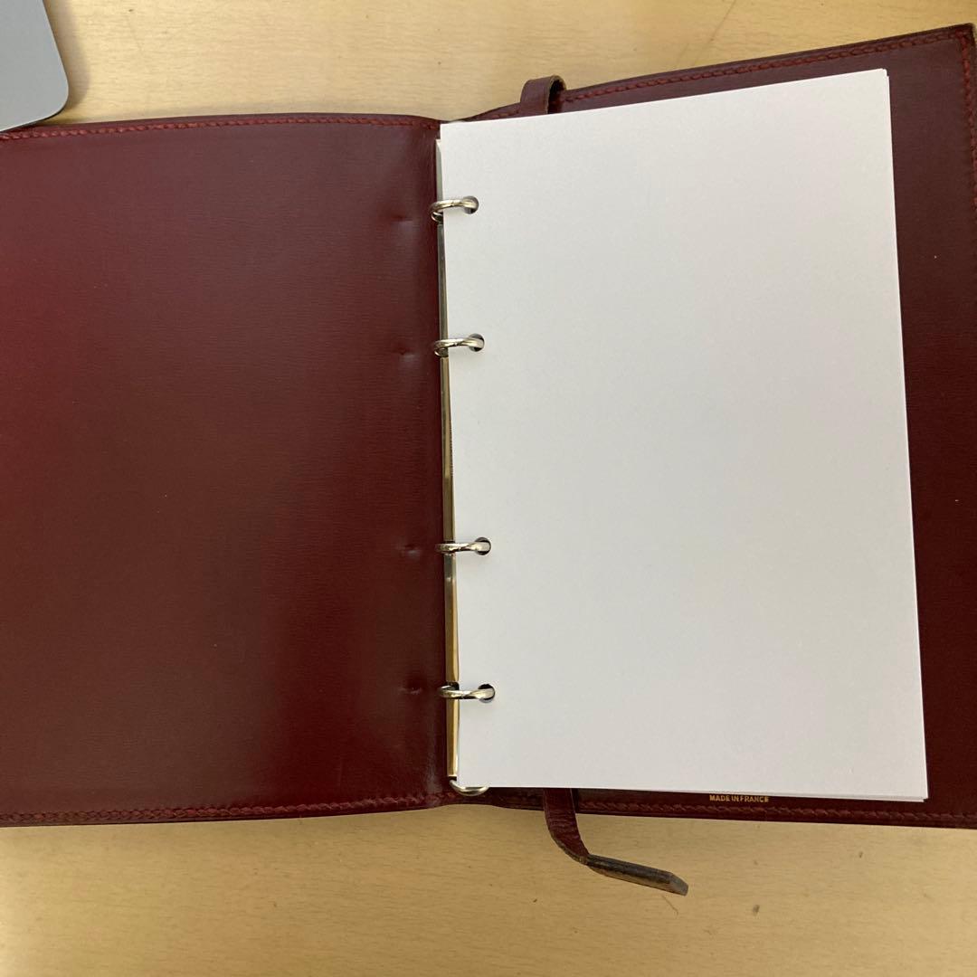 エルメス　バインダー式　本革手帳　A5サイズ
