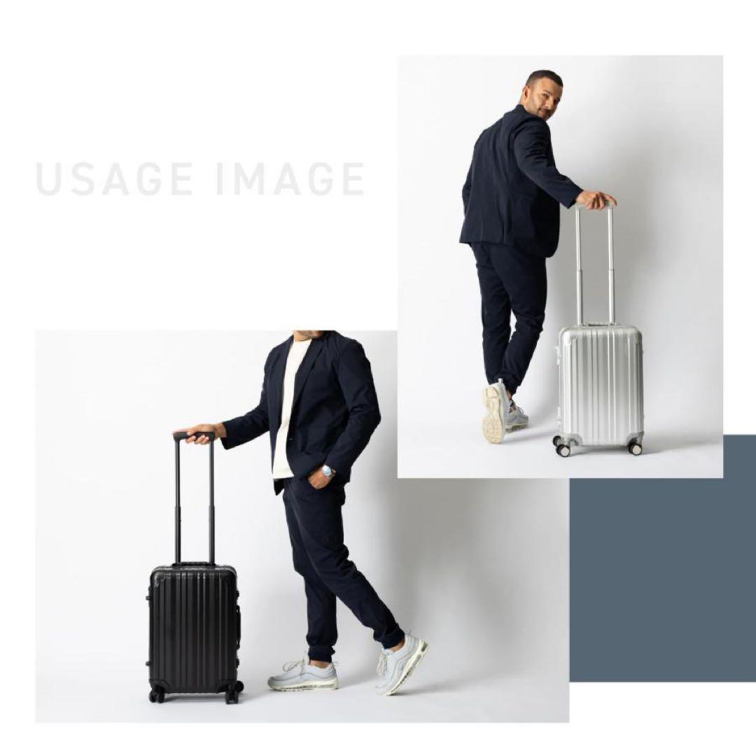 新品未使用　リカルド　アルミニウム　スーツケース　マットブラック20インチ40ℓ