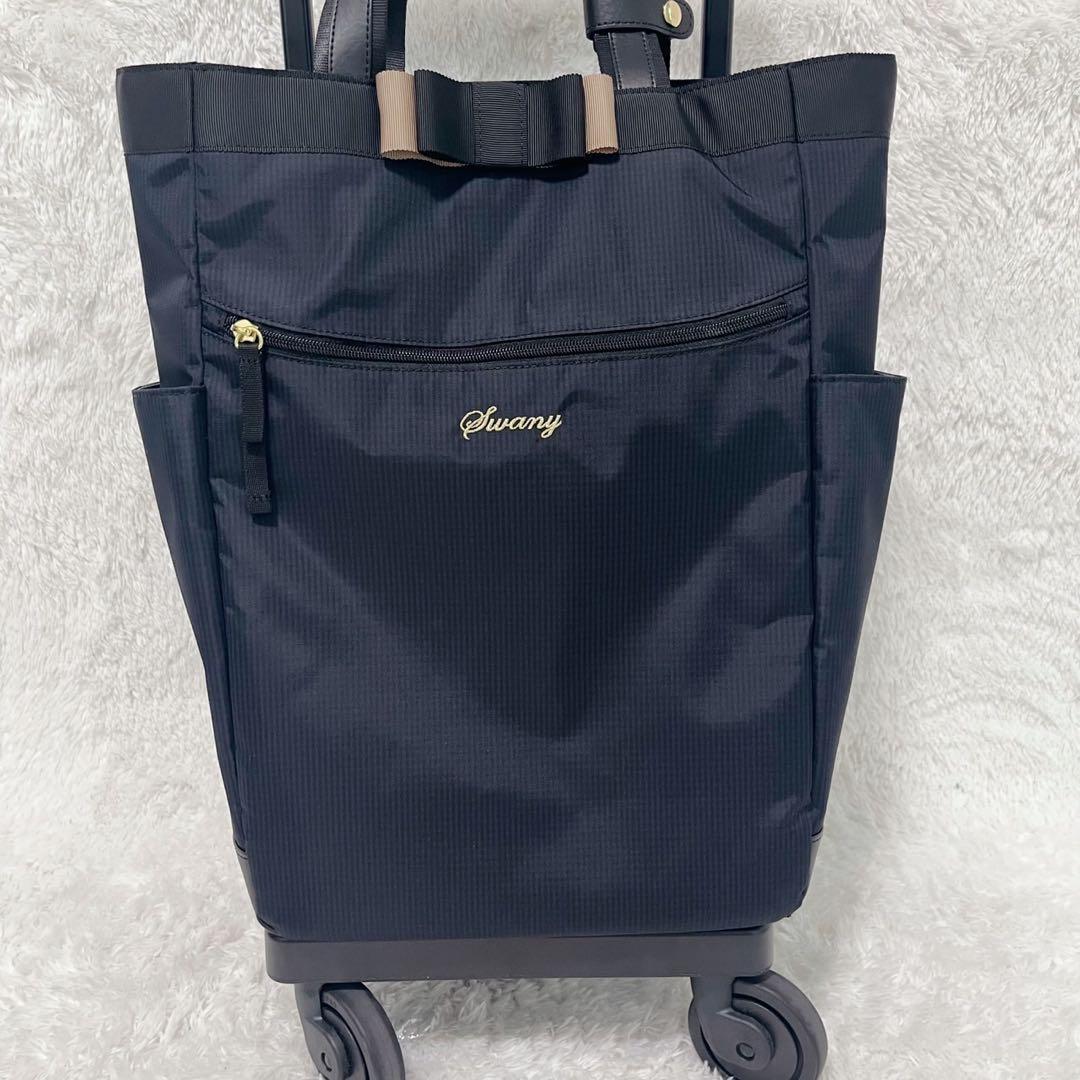 未使用級✨ SWANY スワニー ルバンド ネイビー チェック リボン 人気