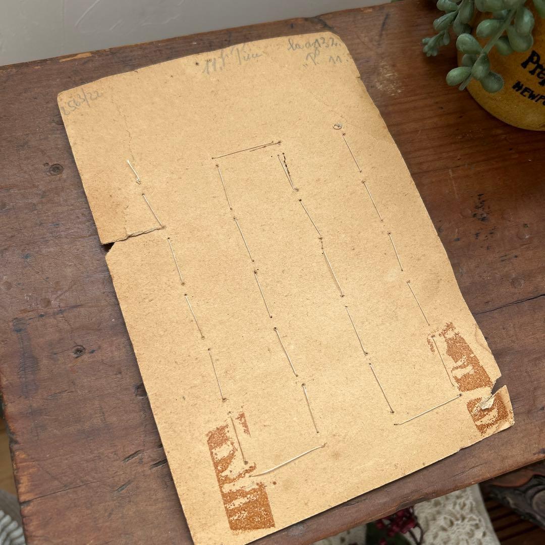 アンティーク　ガラスボタンシート