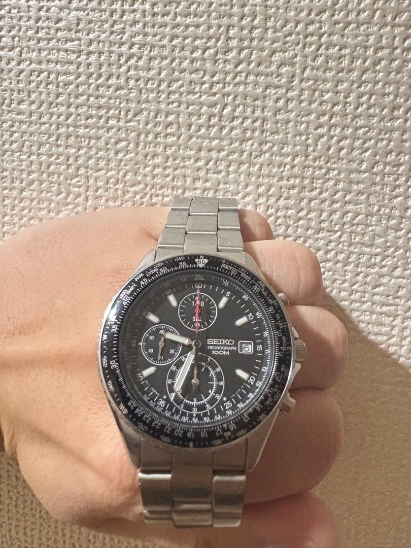 セイコー 腕時計 フライトマスター クロノグラフ クォーツ