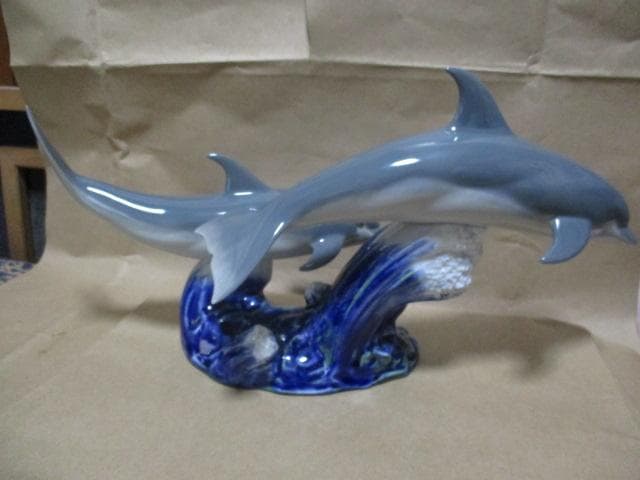 リアドロ　フィギュア　踊るドルフィン　共箱　K49-2