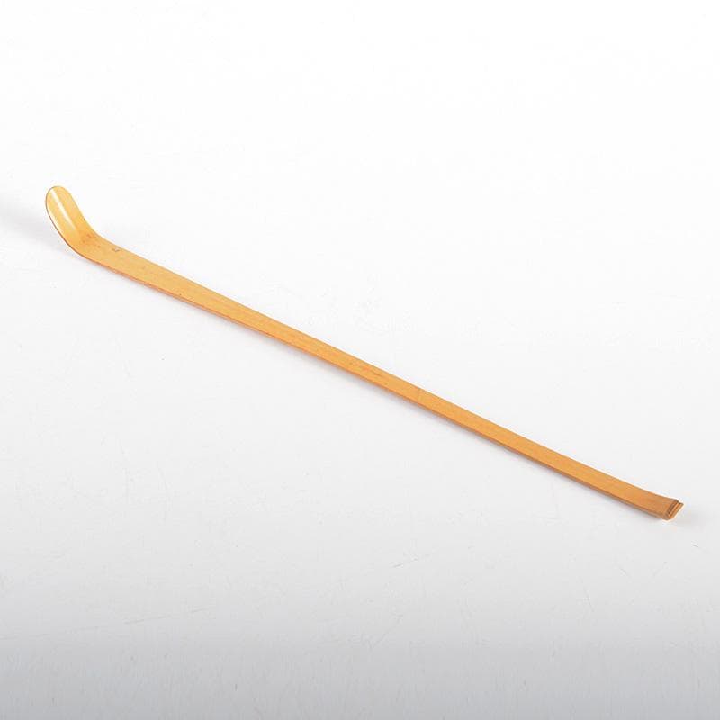 茶道具　節なし茶杓　水月庵　吉水宗白造　銘「乱カサリ」　共筒共箱　 C　6076