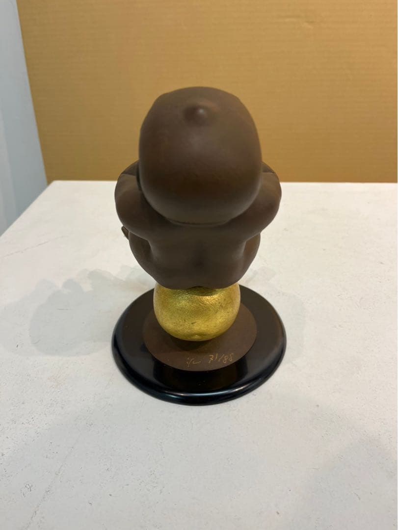 薮内佐斗司 「追風　福兵衛」限定88部　ブロンズ 共箱