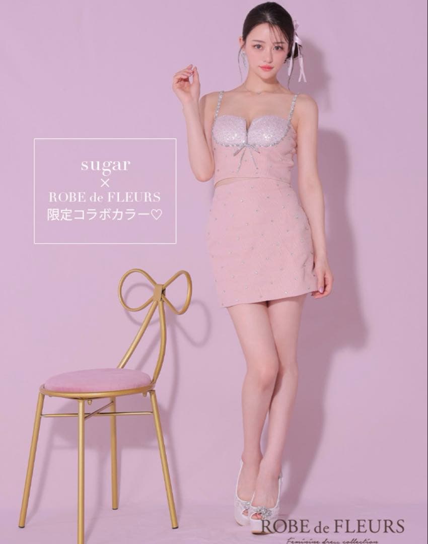 美品ROBE de FLEURS/ローブドフルールドレス