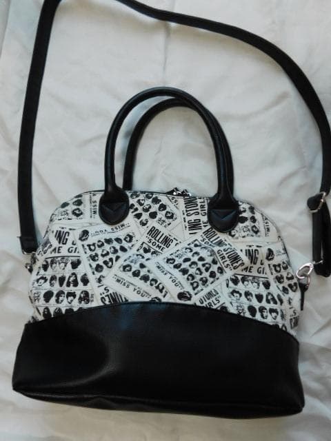 未使用　ローリングストーンズ　ボストンタイプバッグ　黒系