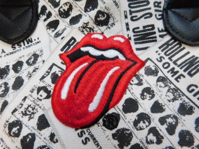 未使用　ローリングストーンズ　ボストンタイプバッグ　黒系