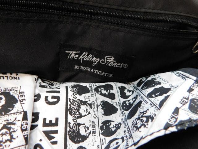 未使用　ローリングストーンズ　ボストンタイプバッグ　黒系