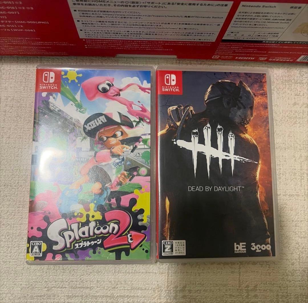 【美品】Nintendo Switch 本体 通常版 青赤 付属品完備