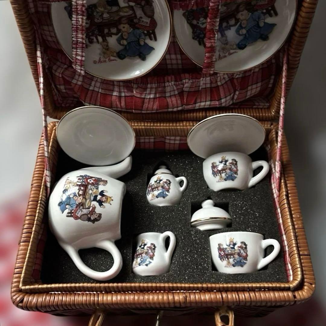 ロイターポーセリン×ケテクルーゼ ミニチュアティーセット ドイツ製ヴィンテージ