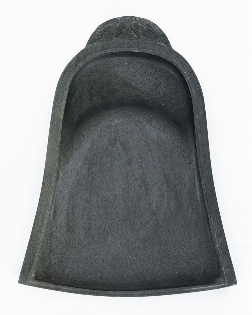 中国硯 鐘形 端渓硯 彫刻 文房四宝 古硯 石硯 木箱付 書道具 古美術 骨董品