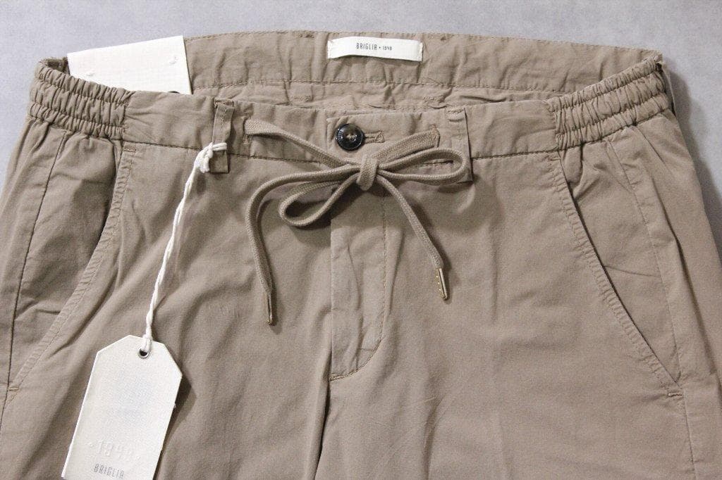 BRIGLIA 1949★新品３万円ブリリア ウエストギャザーコットンパンツ45