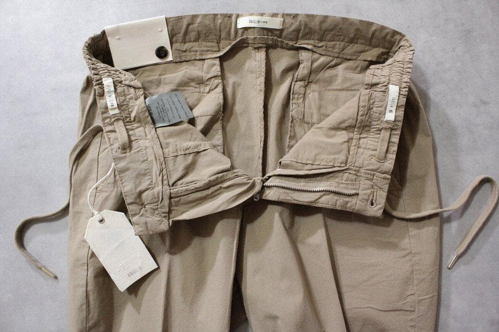 BRIGLIA 1949★新品３万円ブリリア ウエストギャザーコットンパンツ45