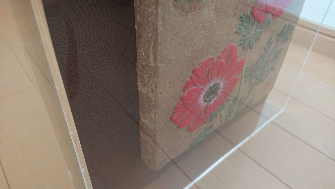 泉東臣 作品 アネモネ 絵画 日本画 立体アート サイン入