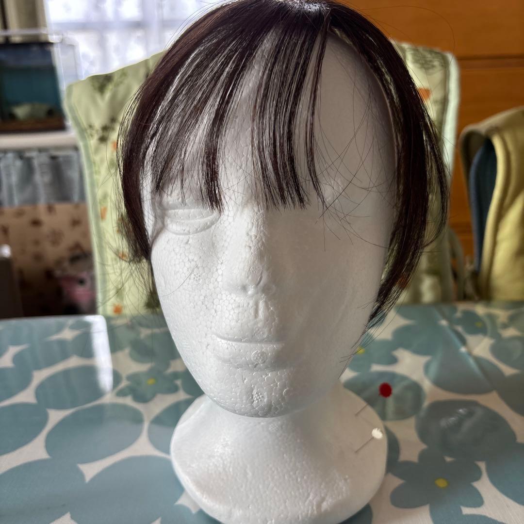 チャチャ　部分ウィッグ　ダークブラウン ショート