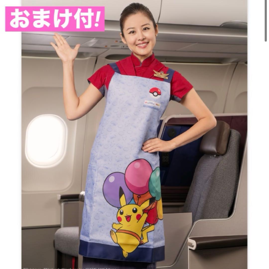 【おまけ付！】エプロン そらとぶピカチュウ　台湾　チャイナエアライン　限定レア品