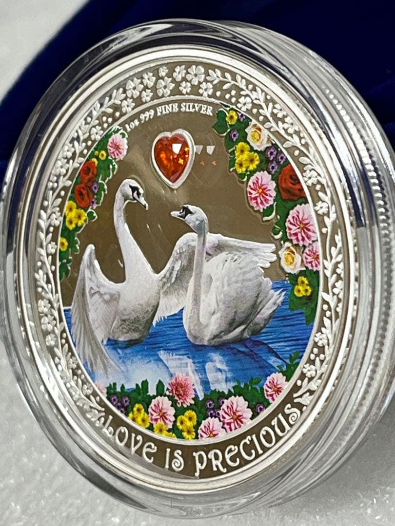 2023　ニウエ　ラブ イズ プレシャス　スワン　白鳥　1オンス　銀貨　
