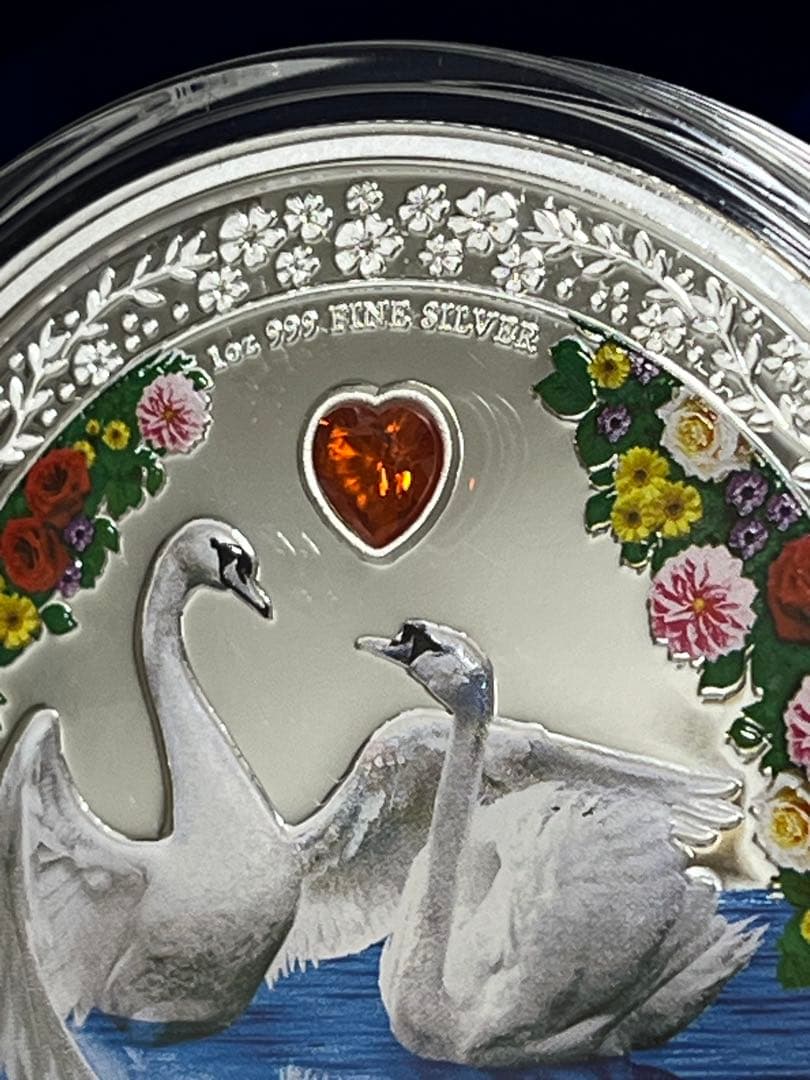 2023　ニウエ　ラブ イズ プレシャス　スワン　白鳥　1オンス　銀貨　