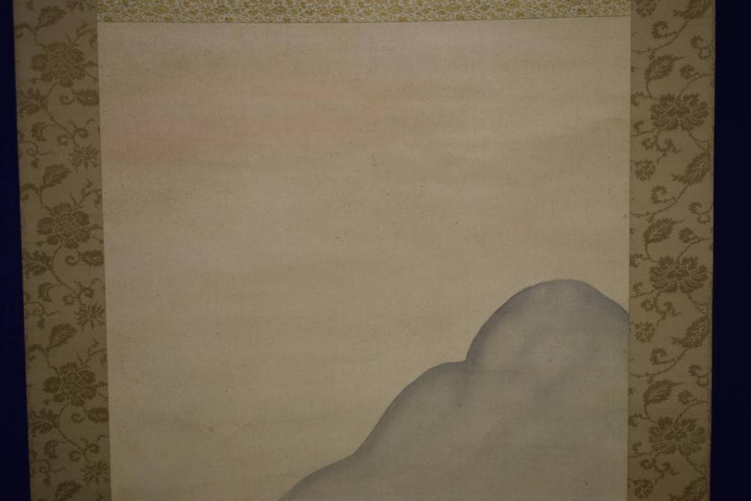 複製/川合玉堂/江山朝陽図/工芸/布袋屋掛軸HG-473