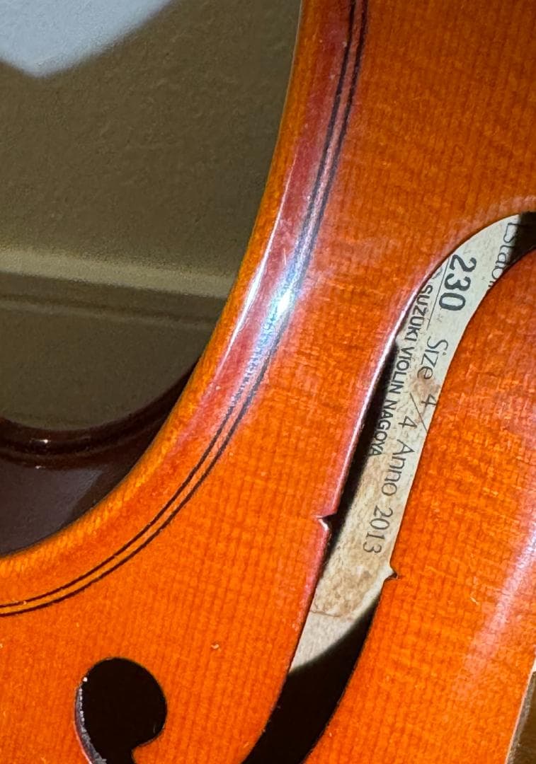 スタンド付 SUZUKI バイオリン本体 NO.230 4/4 2013年 鈴木