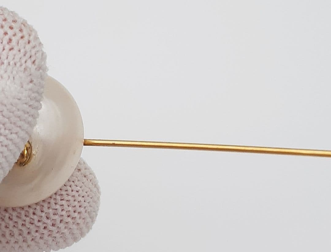 Z08-14　シャネル　パールピンブローチ　フェイクパール