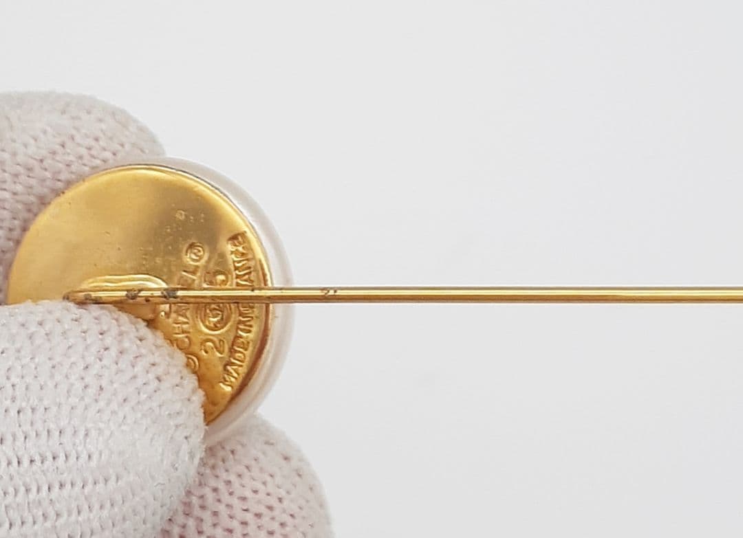 Z08-14　シャネル　パールピンブローチ　フェイクパール