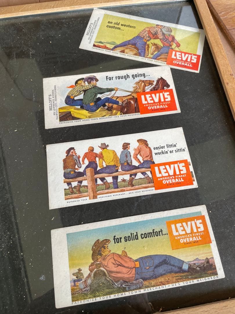 LEVI'S ヴィンテージ広告 4枚セット