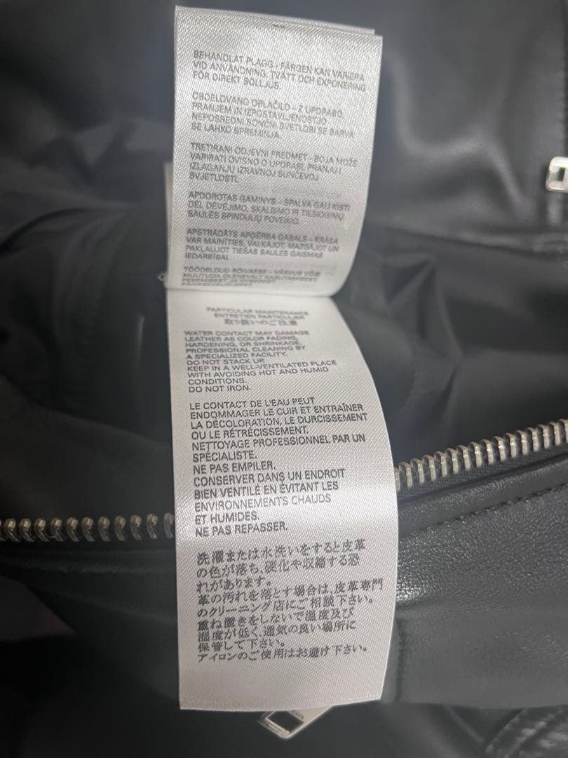 DIESEL RIMAD ラムレザー極美品 定価126,500円ディーゼル