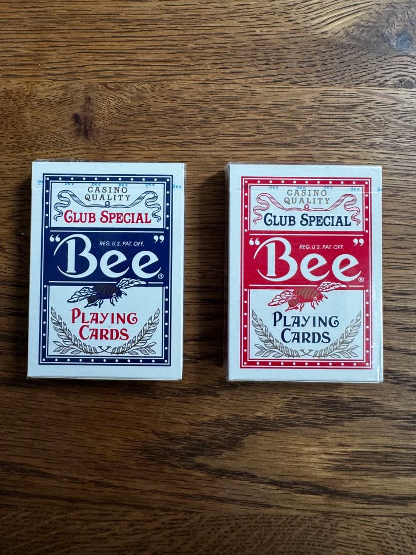 【新品未開封】Bee Wynn カジノデック 赤青2個セット