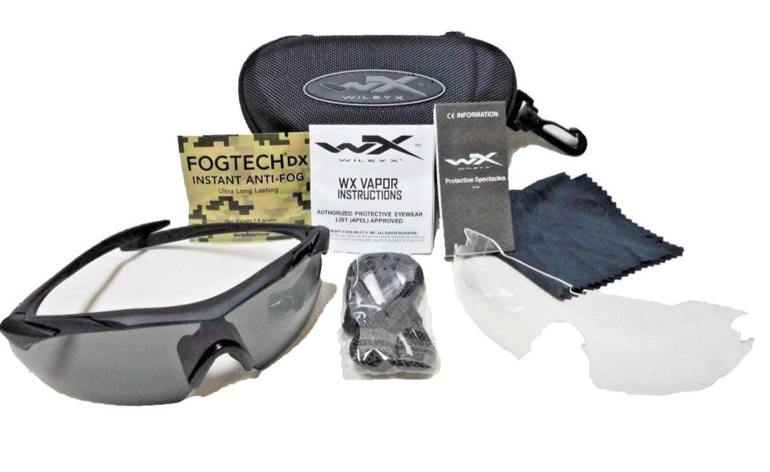新品 Wiley X ワイリーエックス ヴェイパー2枚 APEL 防弾サングラス