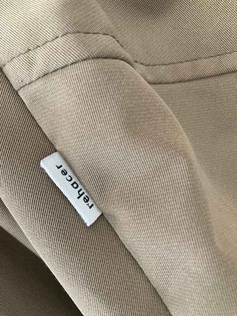 rehacer レアセル サルエルパンツ ベージュ