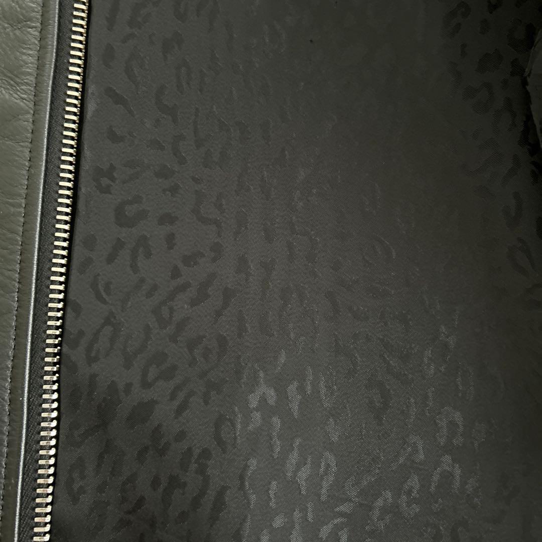 ラグス マクレガー ブラック レザー シングルライダースジャケット