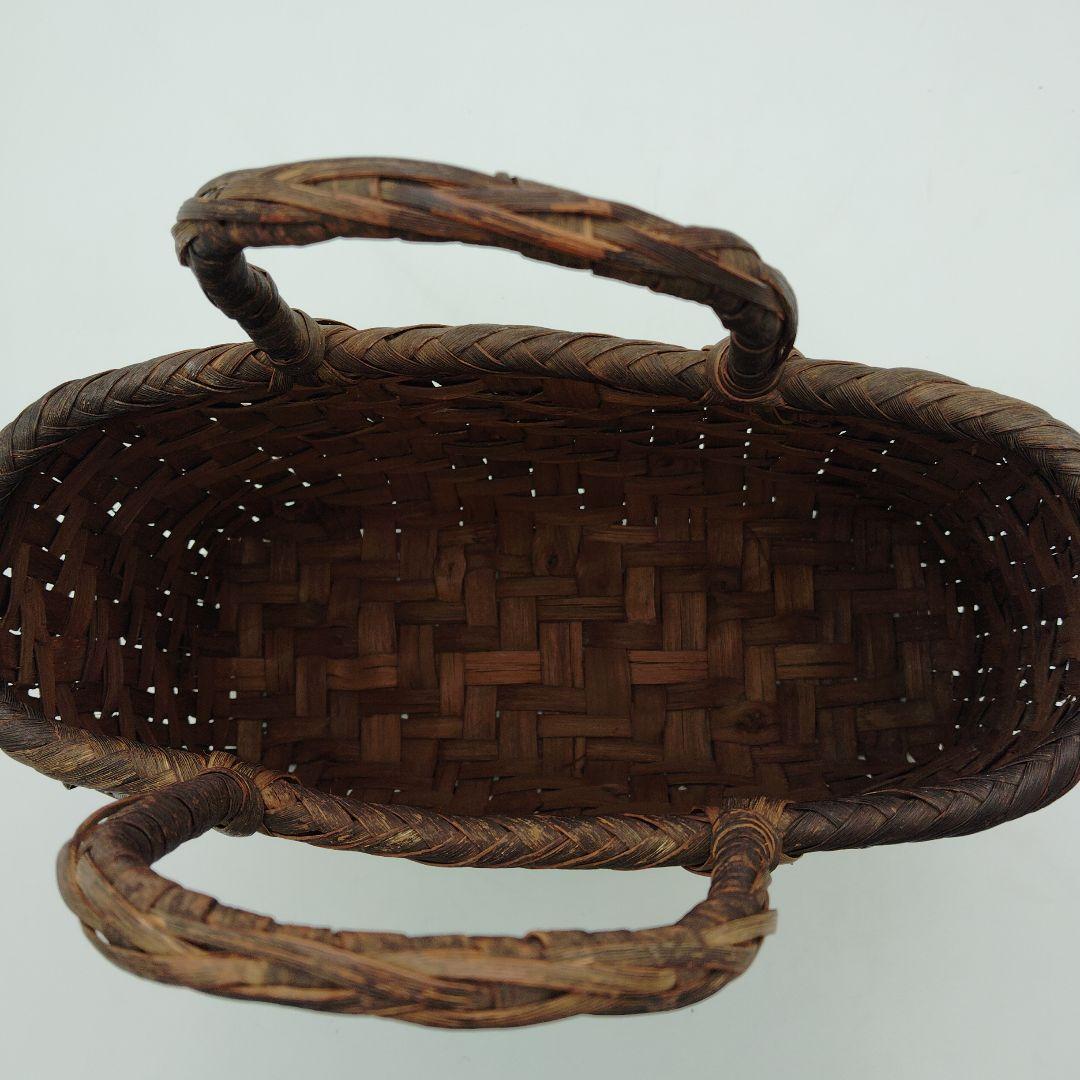 山葡萄のかごバック　天然素材　編み込み