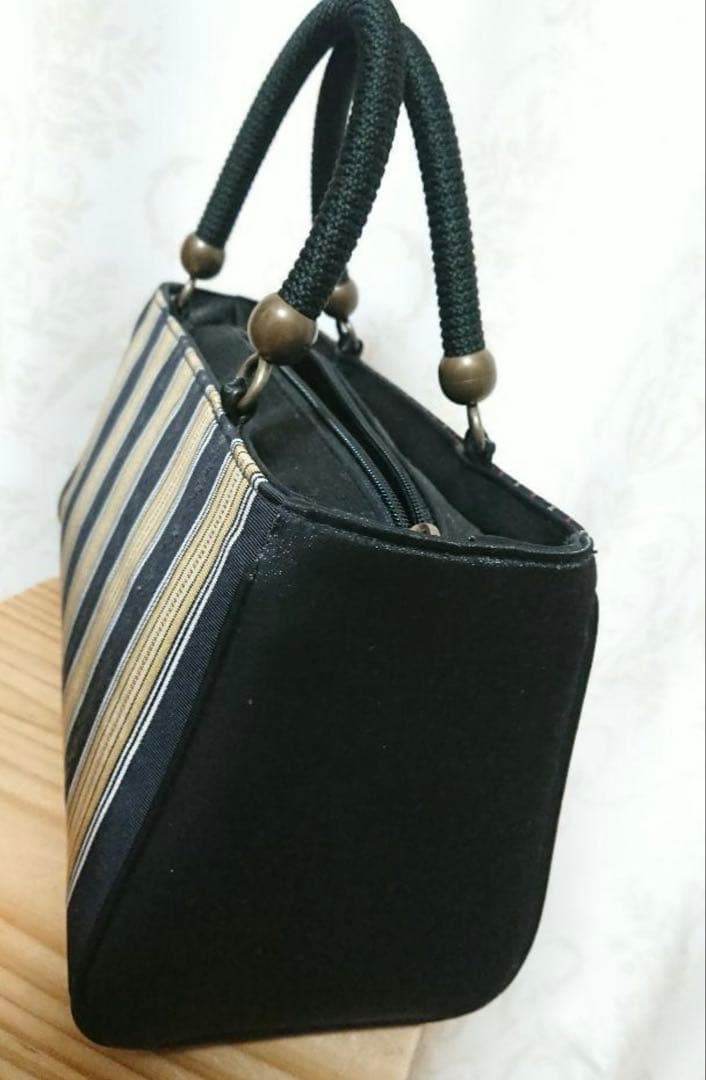 本場筑前博多織 和装バッグ 利休 正絹 高級博多織 和装用品 美品