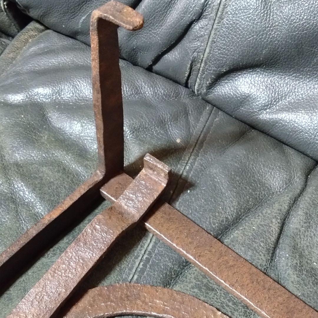 【ガタつきあり】　吉原型　五徳　大　長火鉢用　レトロ