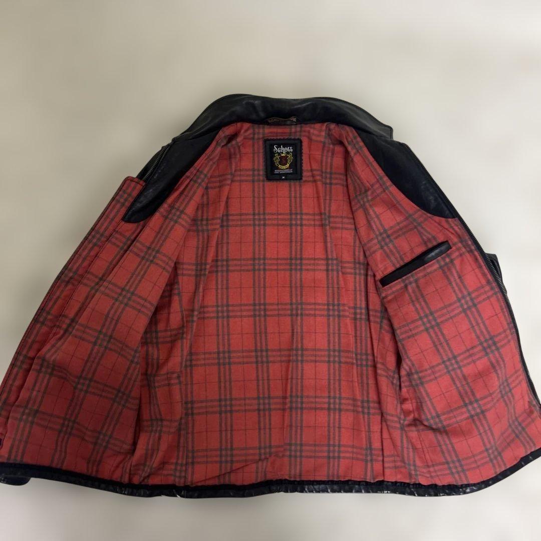 【美品】Schott トラッカー シングルライダース カウハイド 3101022