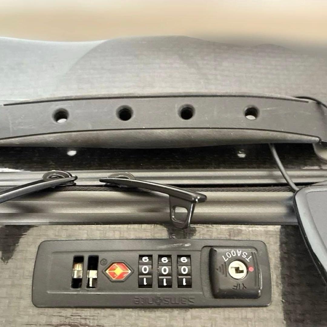 ブラックストライプキャリーケース