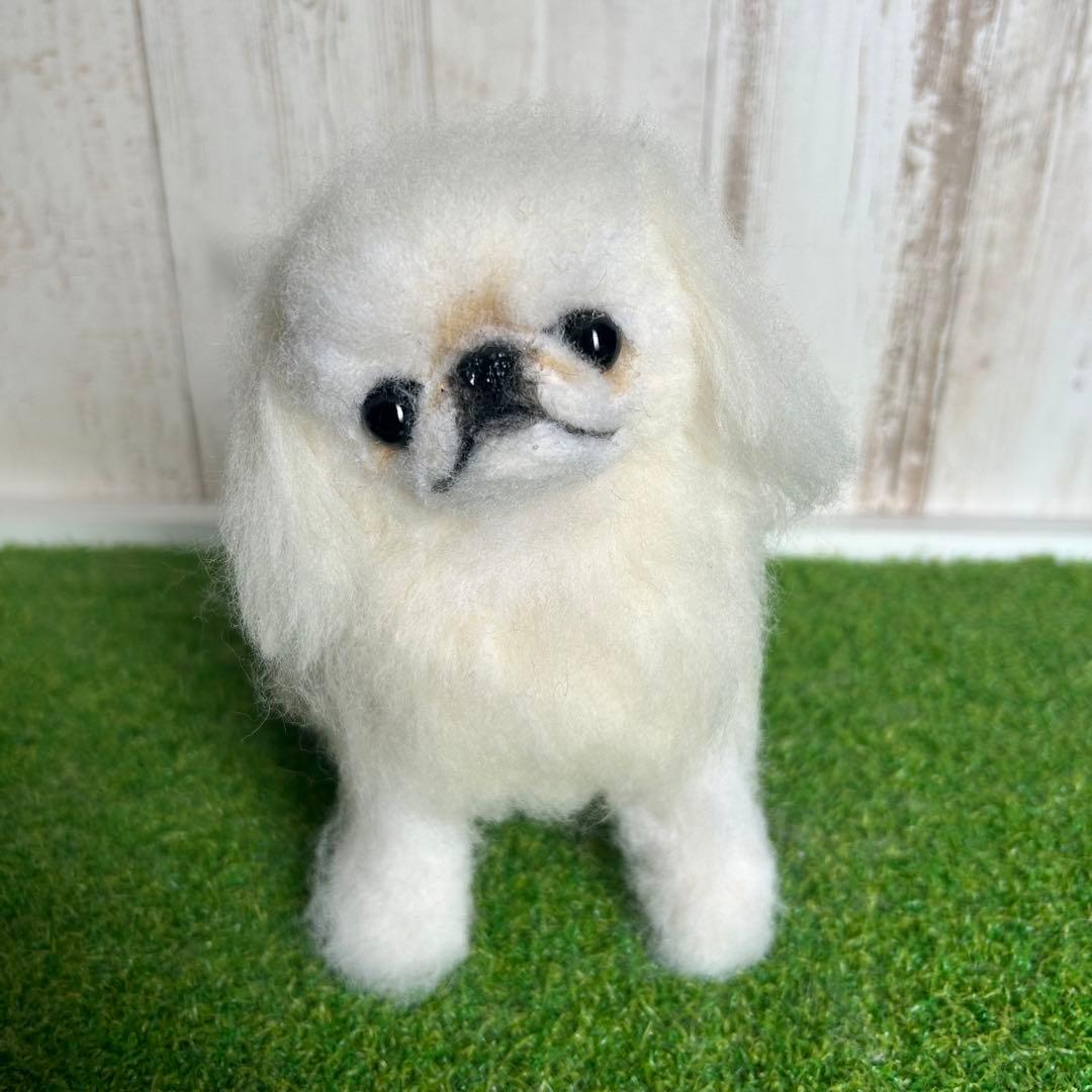 購入可能です★羊毛フェルト【ペキニーズ】犬　※他の犬種のオーダーも受付中です。