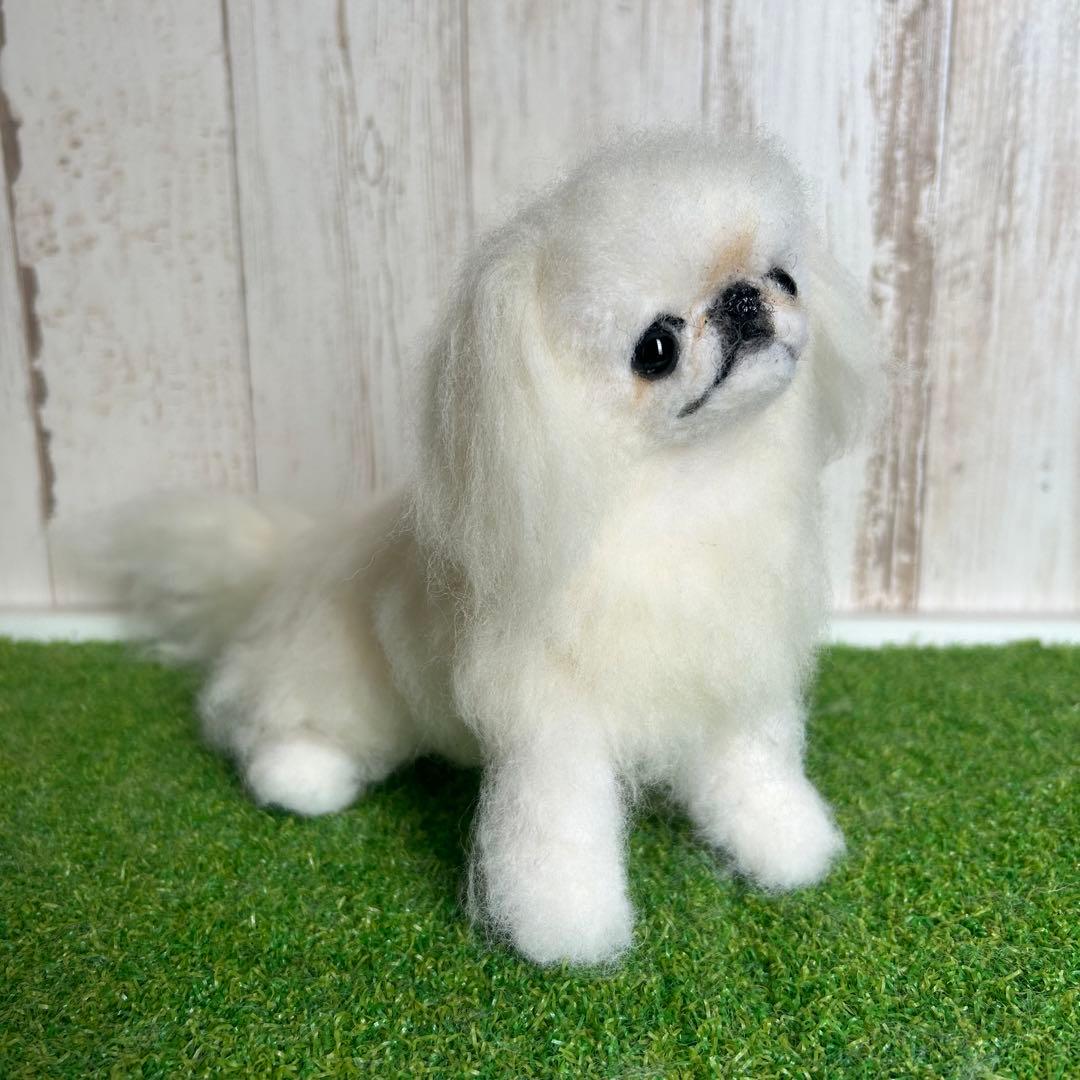購入可能です★羊毛フェルト【ペキニーズ】犬　※他の犬種のオーダーも受付中です。