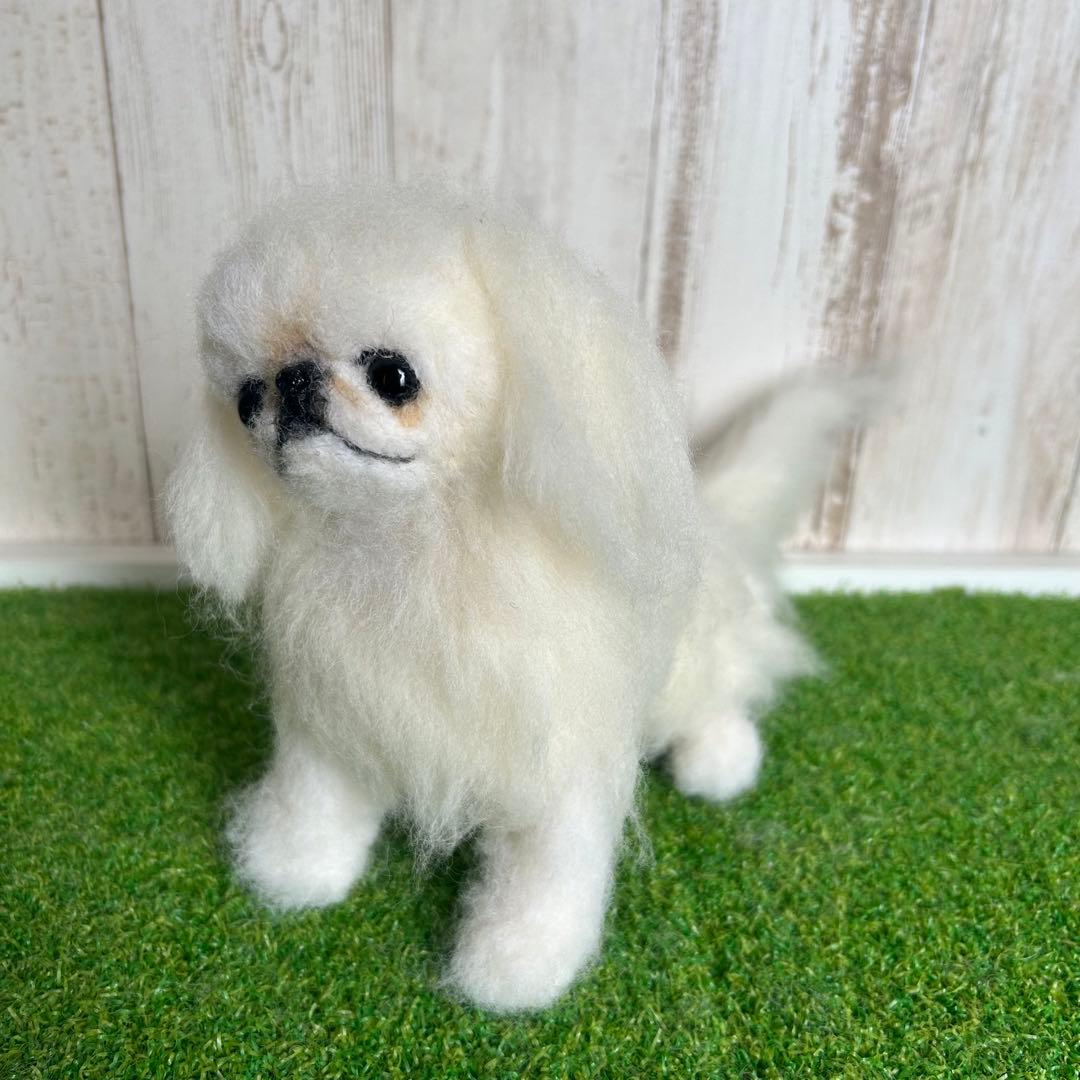購入可能です★羊毛フェルト【ペキニーズ】犬　※他の犬種のオーダーも受付中です。