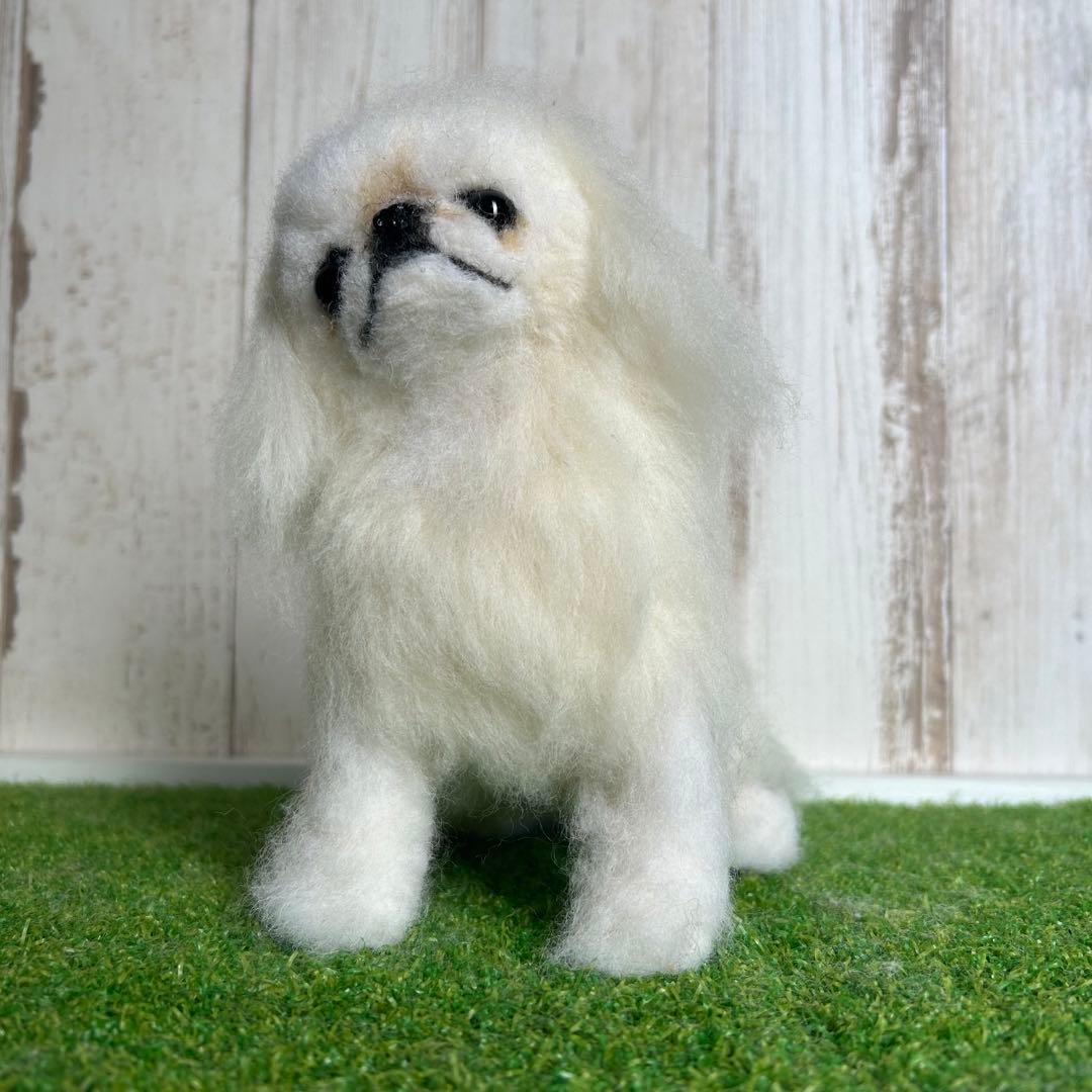 購入可能です★羊毛フェルト【ペキニーズ】犬　※他の犬種のオーダーも受付中です。