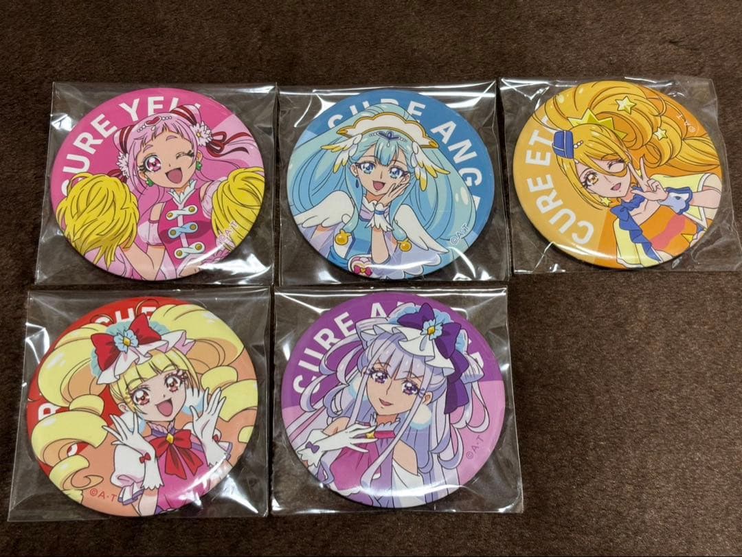 プリキュア　缶バッジ　プリティピックアップ　HUGっと!プリキュア
