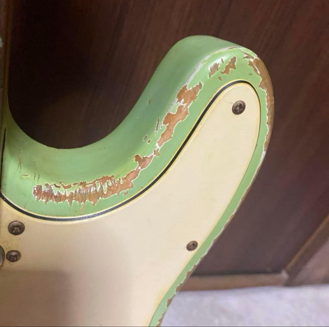 【最終値下げ】ラッカー塗装　レリックテレキャスター　サーフグリーン