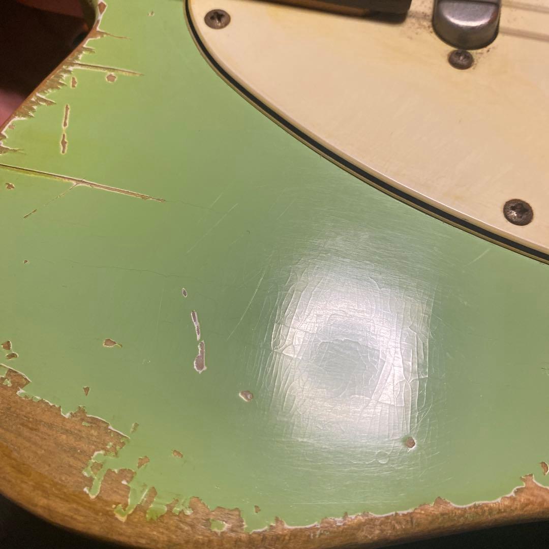 【最終値下げ】ラッカー塗装　レリックテレキャスター　サーフグリーン