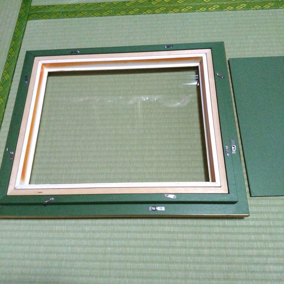 ゴールド 木製額縁 二重枠デザイン