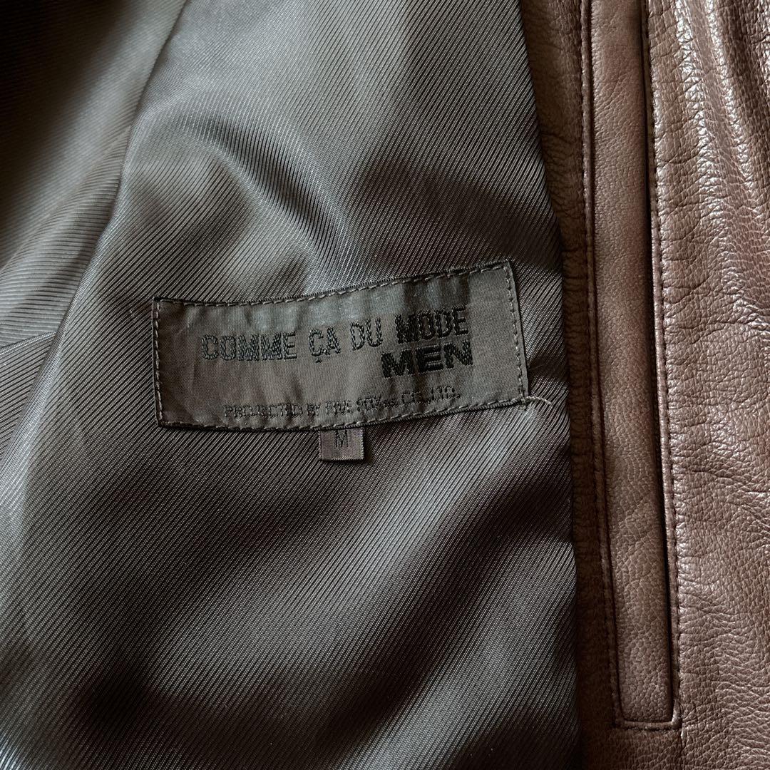 【COMME CA DU MODE MEN】シングルライダースジャケット　2 M