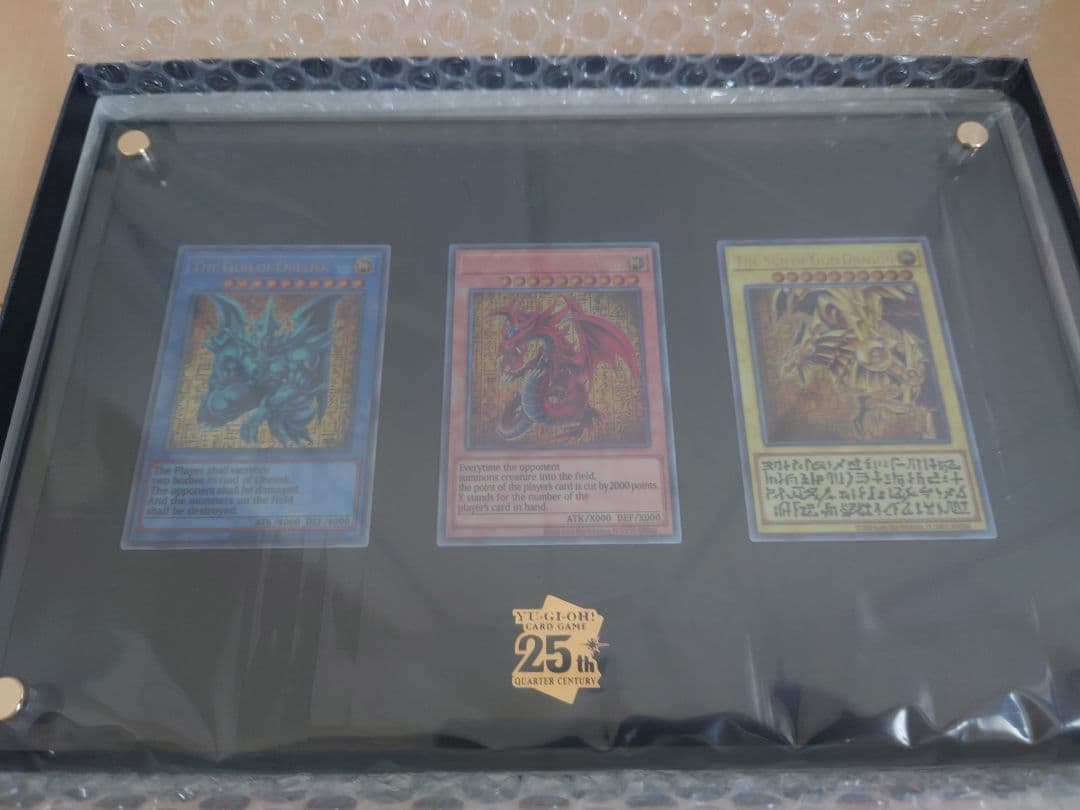 【超美品新品同様】遊戯王　25周年記念商品　三幻神　ステンレス製