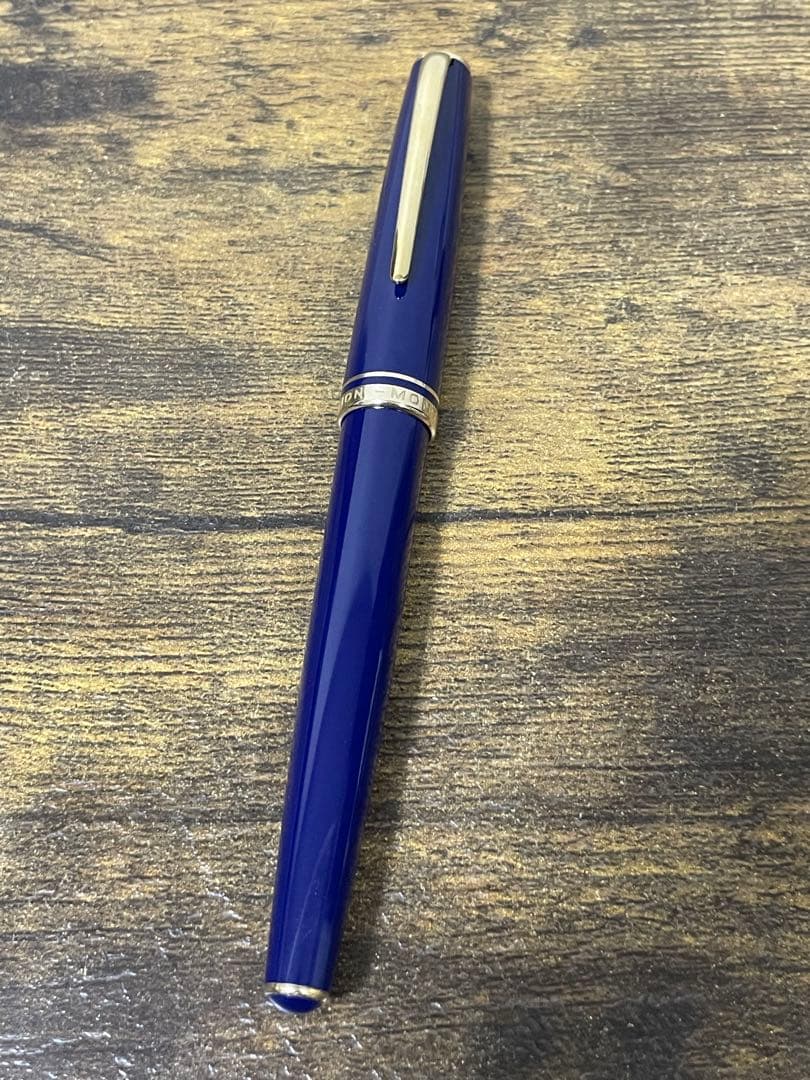 試筆のみ　ジェネレーション　ネイビー　万年筆　14k　中細字　純正ペンケース付