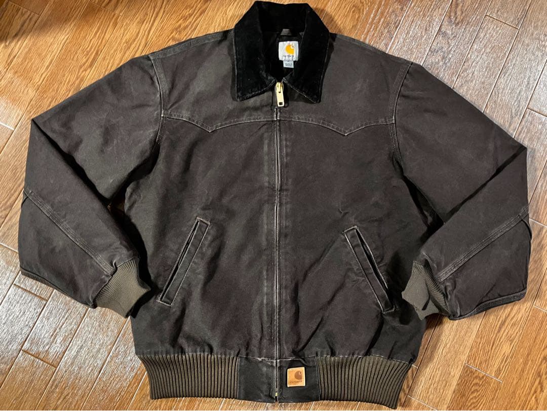 【希少】00s カーハート サンタフェジャケット J14 ダークブラウン M